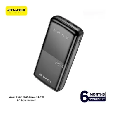 Picture of Awei P13K 22.5W PD Powerbank 20000mAh Fast Charging