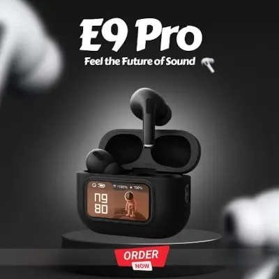Picture of App Version A9 Pro /E9 pro Touch Screen Display Airpods  TWS Earbuds