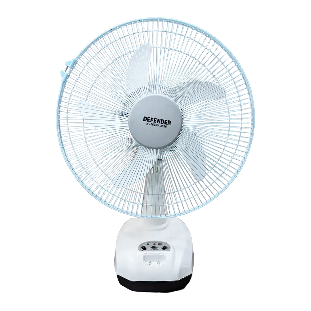 Picture of Defender KN-2916 China Fittings Rechargeable Fan AC/DC with LED Multi-Function - 16"