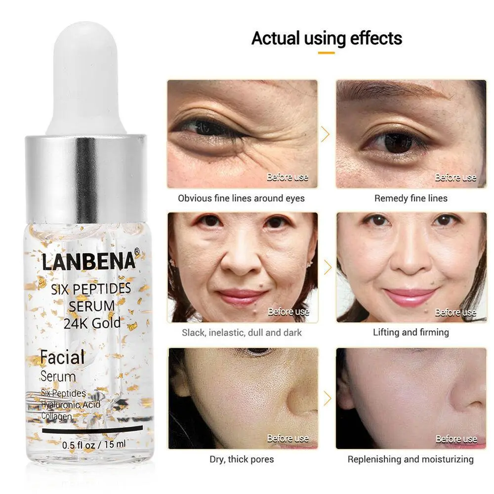 Picture of Lanbena Six Peptides Serum 24k Gold