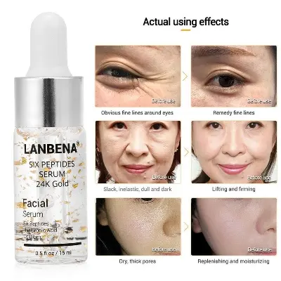 Picture of Lanbena Six Peptides Serum 24k Gold