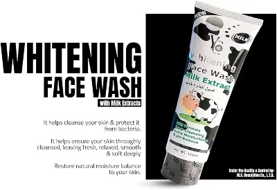 Picture of YC Whitening Face Wash with Milk Extract - 100 ML Deep Cleansing Extra Moisturizing