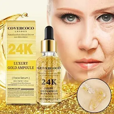 Picture of Luxury Anti Wrinkle Anti-aging Natural Lifting Moisturizing Face Lift Essential Oil 24k Gold Serum-30ml