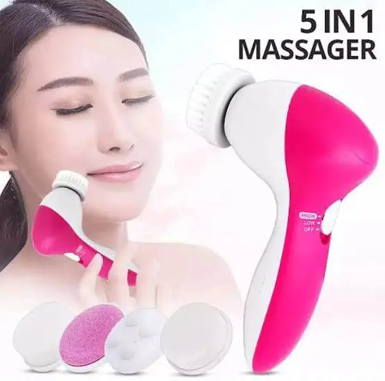 Picture of 5 in 1 Face Massager - Pink and White