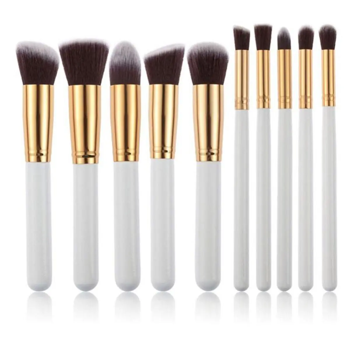 Picture of Kabuki Brush 10pcs Set - Black And Golden