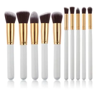Picture of Kabuki Brush 10pcs Set - Black And Golden