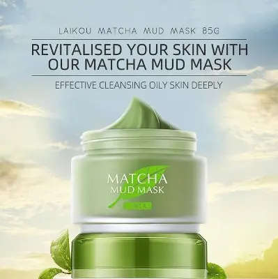 Picture of Laikou Matcha Mud Mask Facial Mask Cream - 85gm
