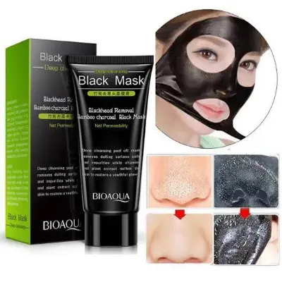Picture of Bioaqua Bamboo Charcoal Black Facial Mask - 60gm
