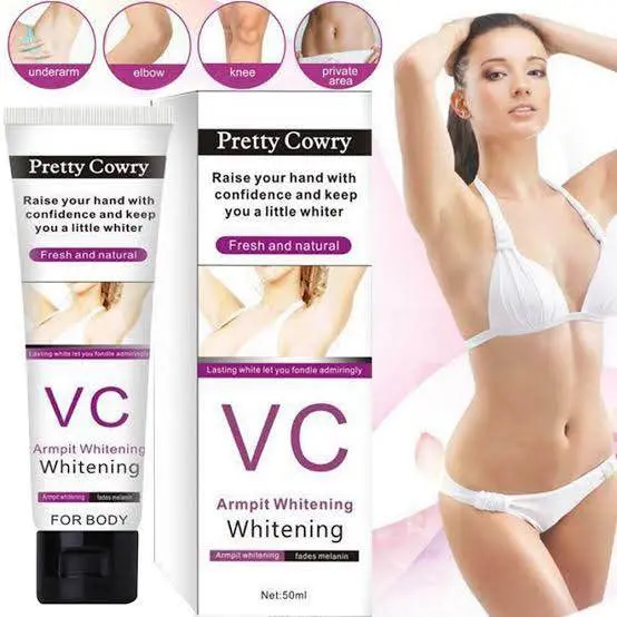 Picture of Pretty cowry VC Underarm Whitening Cream for Bikini Elbow Armpit Knee Dark Area Lightening-50gm