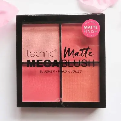 Picture of Technic Matte Mega Blush Palette - Highly Pigmented, 4 Colors, Long-Lasting 11.2g