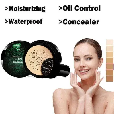 Picture of SUNISA Mushroom Head Make up Air Cushion Moisturizing Foundation Air-permeable Natural Brightening Makeup BB Cream