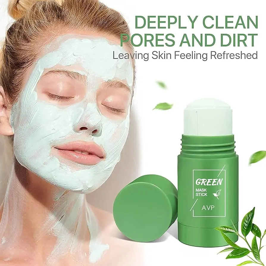 Picture of Green Tea Purifying Clay Stick Mask for Deep Clean Pore Blackhead Remover-30gm