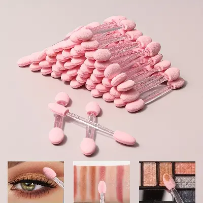 Picture of 6Pcs/set Double Side Cosmetic Eye Shadow Eyeliner Brush Sponge Applicator Makeup Tool