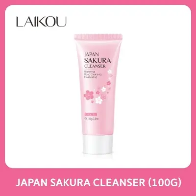 Picture of LAIKOU Japan Sakura Face Wash Foam Cleanser Soft Brush Deep Cleansing-100gm