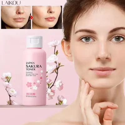 Picture of LAIKOU Sakura Face Toner Brightening Hydrating Moisturizing Oil Control Shrink Pores Lifting Firming Serum Skin Care-100ml