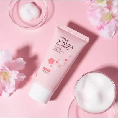 Picture of Japan Sakura Foam Cleanser Face Wash Oil Control Brightening Skin Care 50g Skin Care Korean Cosmetics Face Care