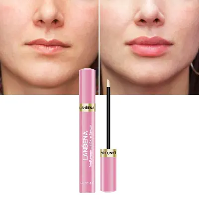 Picture of LANBENA Lips Care Serum, Isoflavone Lip Care Essence Plump Doodle Lips Refine Lip Wrinkles Repair Lip Honey-15ml