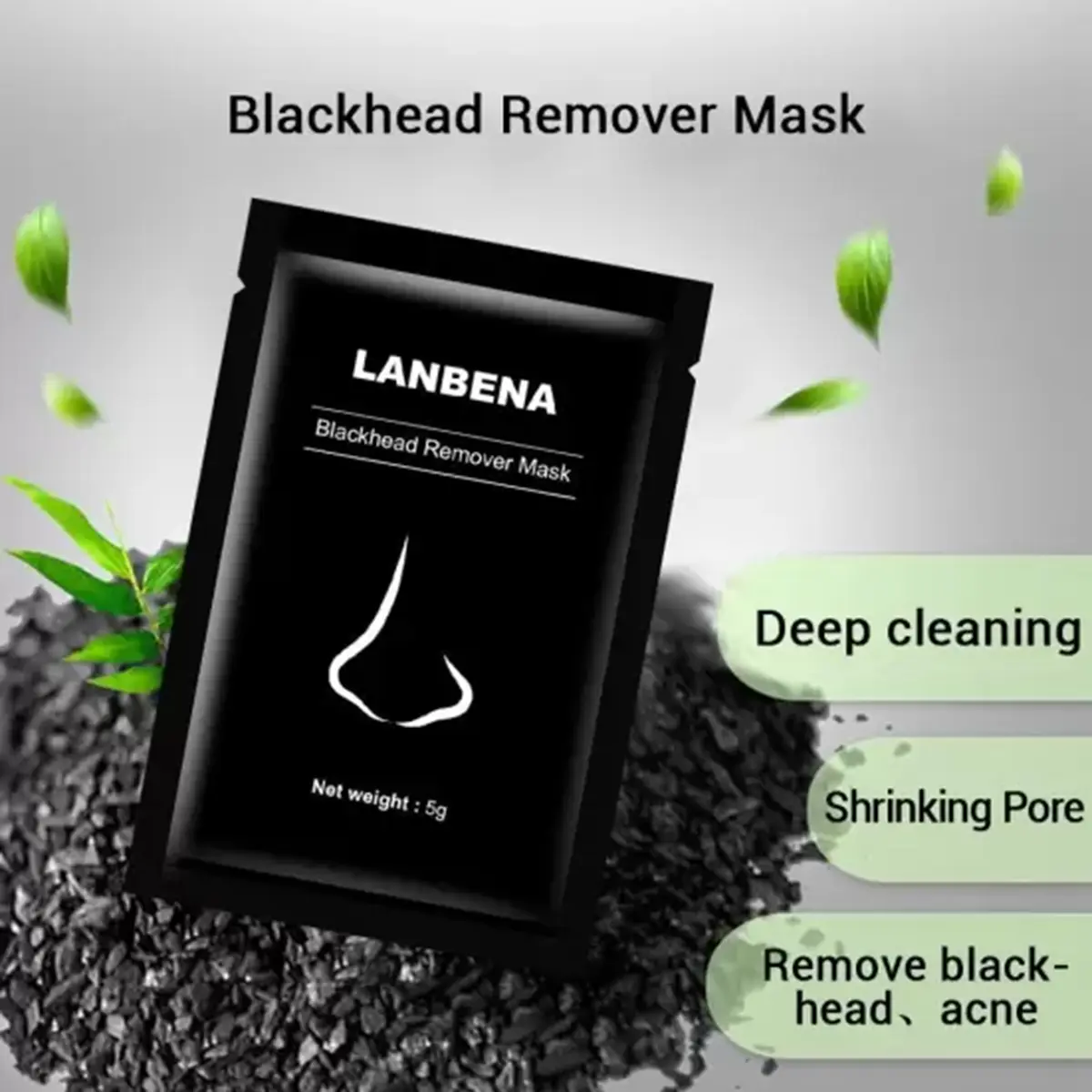 Picture of LANBENA Blackhead Remover Msk Black Msk Charcoal Peel Off Msk Face Msk Acne Treatment