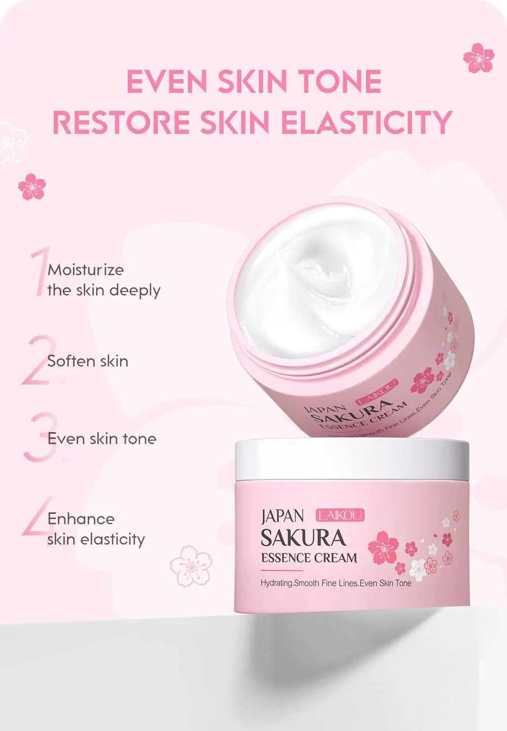 Picture of LAIKOU JAPANESE CHERRY BLOSSOMS ESSENCE CREAM- 25G
