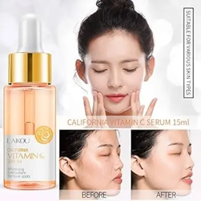 Picture of LAIKOU Vitamin C Serum for Face, Facial Serum with Hyaluronic Acid For Fairness, Pigmentation, Advanced Korean Formula-17 ML