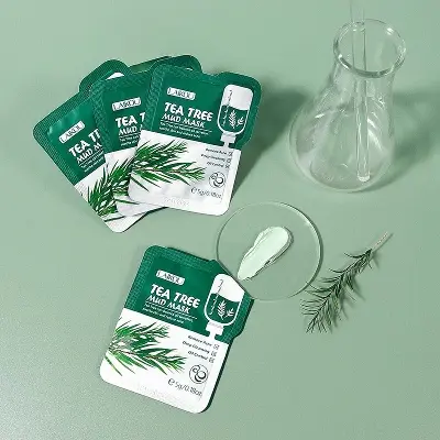 Picture of LAIKOU Tea- Tree Mud Mask Repairing Acne Cleansing Blackhead Oil Control -3pcs