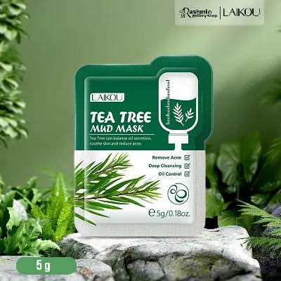 Picture of LAIKOU Tea -Tree Mud Mask Repairing Acne Cleansing Blackhead Oil Control Soothing -1pcs