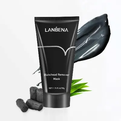 Picture of LANBENA Blackhead Remover Nose Black Mask Face Care Mud Acne Treatment Peel Off Mask Pore Strip Skin Care Peel Mask Oil Control-50gm