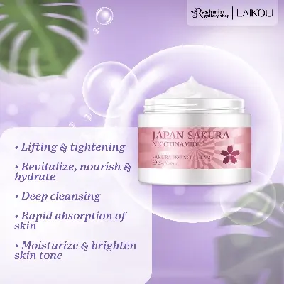 Picture of LAIKOU Japan Sakura Nicotinamide Sakura Essence Cream 25g