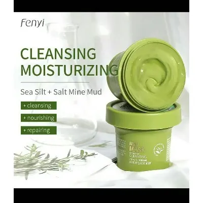 Picture of Fenyi MATCHA deep cleansing mud cream green tea oil-control skin care mask - 100g