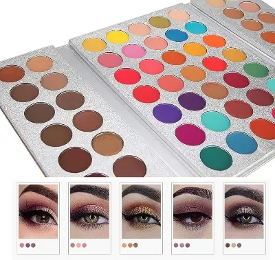 Picture of Beauty Glazed Gorgeous Me 63 Colors Eyeshadow Pallete Glitter