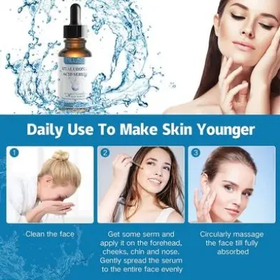 Picture of MELAO Hyaluronic Acid Serum,Moisturizing Anti-Aging Remove Wrinkles Freckles and Spots Vitamin C Serum for Deeply Moisturizes and Improves Facial Elasticity and Tightens-30ml