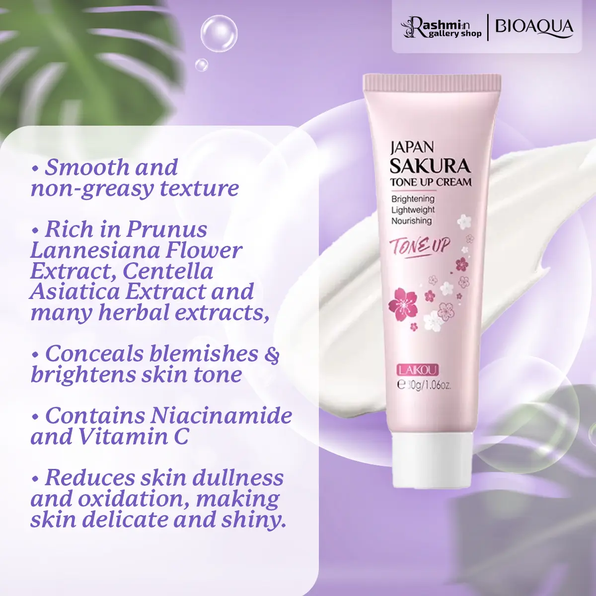 Picture of LAIKOU Japan Sakura Tone Up Cream- 30gm