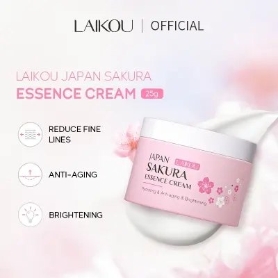 Picture of LAIKOU Japan Sakura Beauty Set Brighten Skin Tone Deep Nourishing Whitening Cherry Blossom Skin Care Beauty Set-7pcs