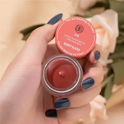 Picture of Beauty Glazed Velvet Matte Lipstick Mud Moisturize Waterproof Long Lasting Double Use For Lip And Cheek-358