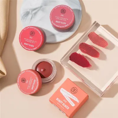 Picture of Beauty Glazed Velvet Matte Lipstick Mud Moisturize Waterproof Long Lasting Double Use For Lip And Cheek-342 - Lipstick
