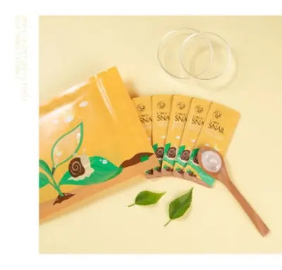 Picture of LAIKOU Snail Sleeping Mask Whitening Skin Care Night Moisturizing Hydrating Face Mask Face Care-5pcs