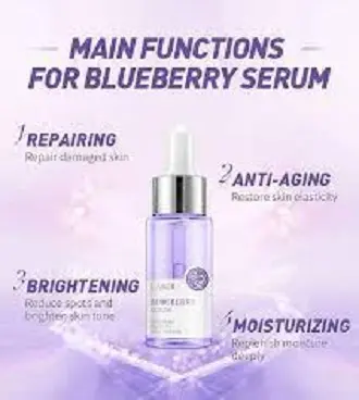 Picture of LAIKOU Blueberry Anti Wrinkles Facial Serum Brighten Skin Tone Hydrating Repair Damaged Skin Whitening Remove Spots Skin Care-17ml