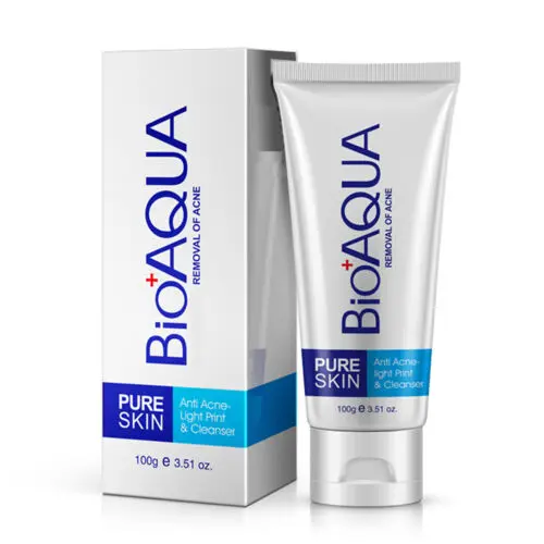 Picture of BIOAQUA Acne Treatment Facial Cleanser Face Washing Products Blackhead Remove Oil-control Deep Cleansing Foam Shrink Pores 100g