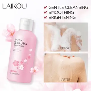 Picture of Laikou Sakura Exfoliating Shower Gel Moisturizing Whitening Cleaning Elegant Fragrance Oil Control Bodycare Shower Gel Skin Care-100ml