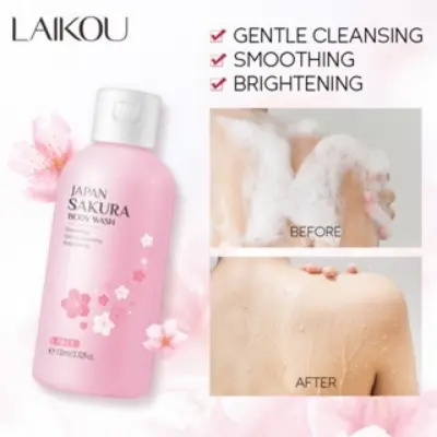 Picture of Laikou Sakura Exfoliating Shower Gel Moisturizing Whitening Cleaning Elegant Fragrance Oil Control Bodycare Shower Gel Skin Care-100ml