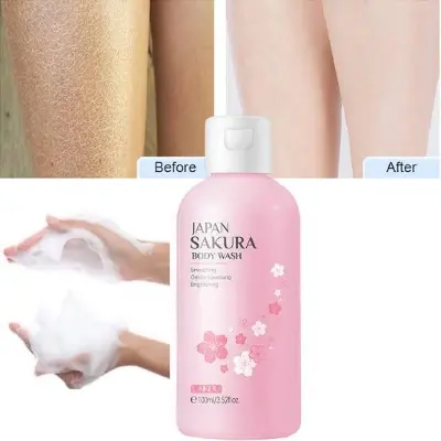 Picture of Laikou Sakura Exfoliating Shower Gel Moisturizing Whitening Cleaning Elegant Fragrance Oil Control Bodycare Shower Gel Skin Care-100ml