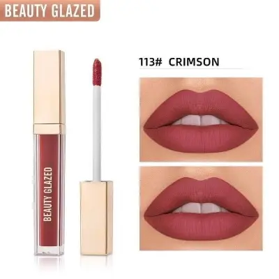 Picture of BEAUTY GLAZED Velvet soft Mist True Matte Lipstick-#113 - Crimson