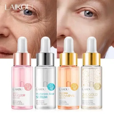 Picture of LAIKOU Serum For Sakura / 24K Gold Snail / Hyaluronic Acid /Vitamin C -4pcs[Bundle]