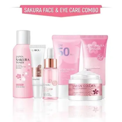 Picture of Laikou Sakura Face & Eye Care Brightening Set Combo-6pcs set