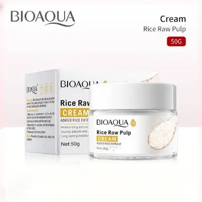 Picture of BIOAQUA Cream Rice Raw Pulp Moisturizing Skin Rejuvenation Facial Skin Care- 50g