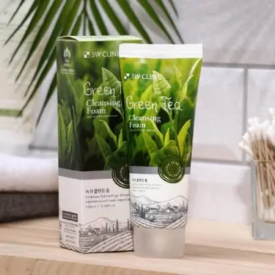 Picture of 3W clinic green tea lovely cleansing foam-100ML