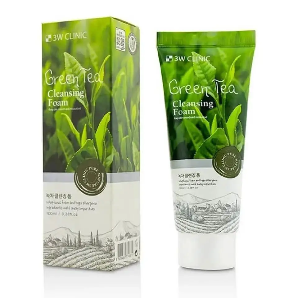 Picture of 3W clinic green tea lovely cleansing foam-100ML