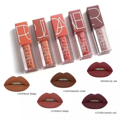 Picture of Pudaier 5pcs Waterproof Long Lasting Matte Liquid Lipstick Matte lipstick Gloss set lipstick set