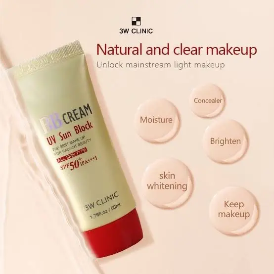 Picture of 3W CLINIC UV SUN BLOCK BB CREAM SPF50 PA+++-50ml