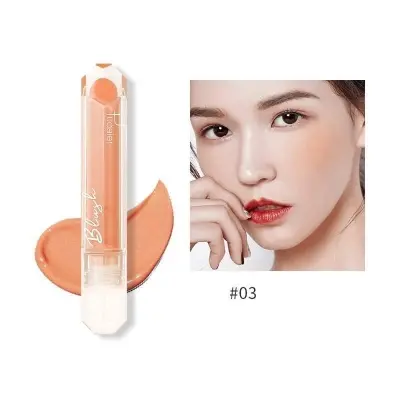 Picture of Pudaier Face Liquid Blush Makeup Beauty Glazed Cheek Blusher Matte Face Contour-#03-SHALLOW ORANGE
